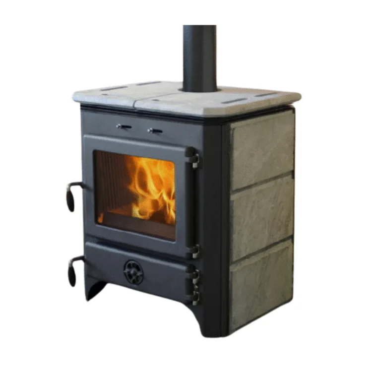 Poêle à Bois/Charbon Hydro Thermo Vulkan 25kW - Économie d'énergie maximale