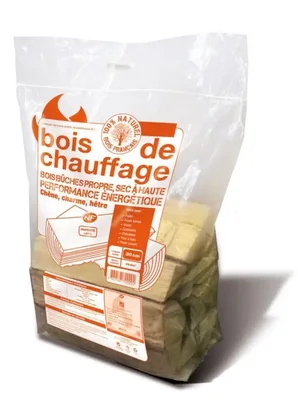 Bûches L.30 cm, sac 25 dm³