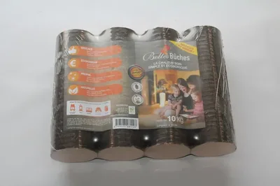Bûches compressées Belles bûches 4 bûches, L27, hêtre