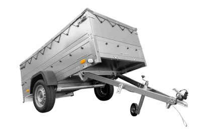 Garden Trailer 230 Kipp remorque 230x125 cm bâche plate grise rehausses de ridelles roue jockey
