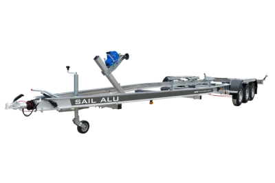 Unitrailer Remorque aluminium 3 essieux pour bateaux Sail 3500/3 Alu PTAC 3500 kg