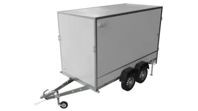 Unitrailer Remorque box 2 essieux 300 x 148 cm PTAC 750 kg Pack 3015/2