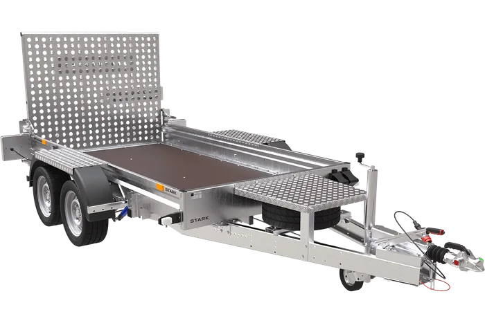 Remorque lourde double essieux 2000 KG stark 3 230