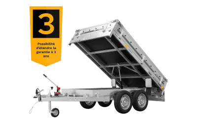 Remorque deux essieux 253x150 unitrailer tasker 250/2 750 KG – photo 3