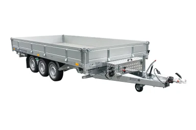 Remorque benne hydraulique 3 essieux 400x200 unitrailer tasker 400/3c 3500 KG – photo 1
