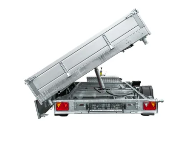 Remorque benne hydraulique 3 essieux 400x200 unitrailer tasker 400/3c 3500 KG – photo 8