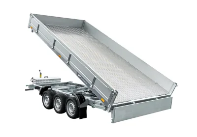 Remorque benne hydraulique 3 essieux 400x200 unitrailer tasker 400/3c 3500 KG – photo 9