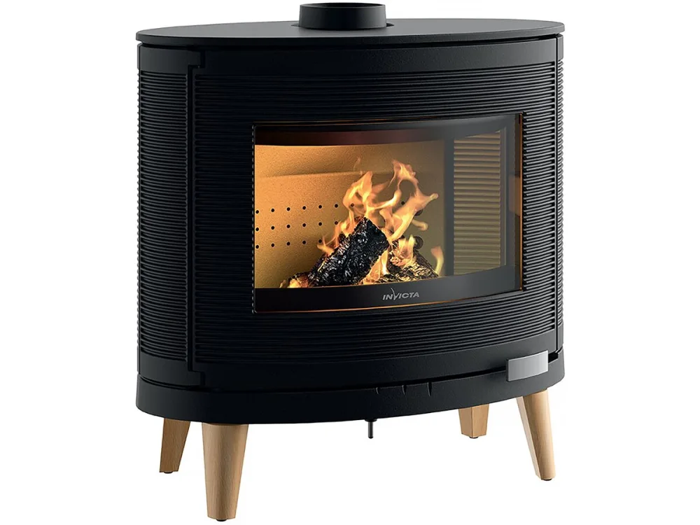 Poêle à bois Fonte « Kaori Zen » 9 kW Anthracite