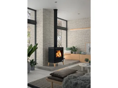 Poêle à bois fonte Kazan Zen 9 kW - Anthracite – photo 2