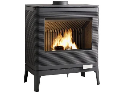 Poêle à bois en fonte « Kazan » 9 kW – Anthracite – photo 1