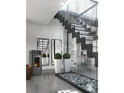Poêle à granulé Monobloc « Nola 7 » Noir – photo 2