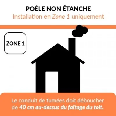 Belleza Poêle à granulés Carino 9 kW, réservoir 15 kg, brasero fonte, WiFi en option – photo 2