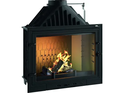 Insert « 800 Primo » – 84,9 x 79,5 x 49,4 cm – 8 à 18 KW – Anthracite