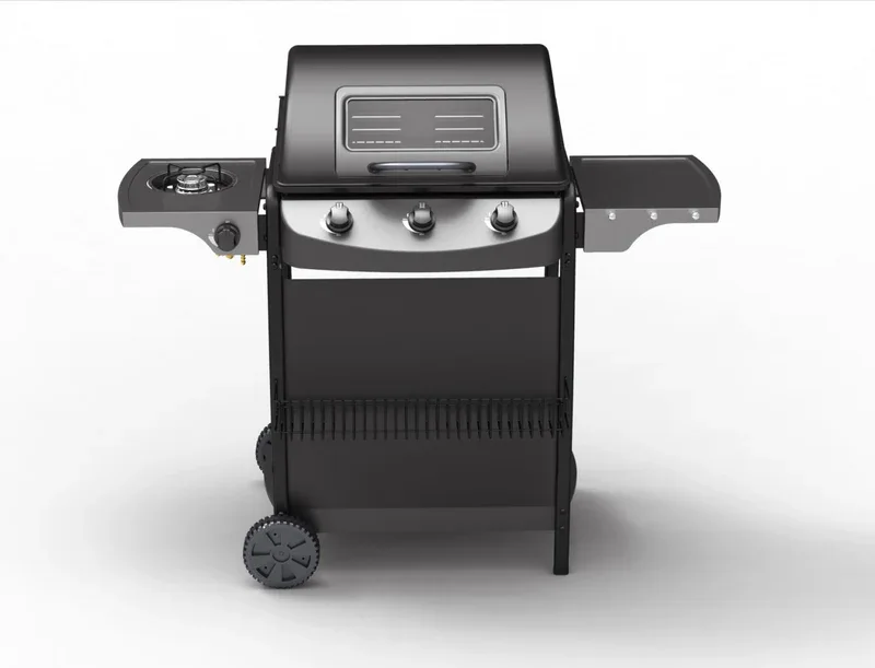 Rado – Barbecue gaz 3 + 1 brûleurs avec ustensiles