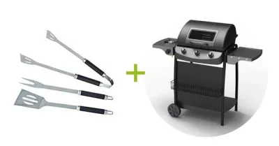 Rado – Barbecue gaz 3 + 1 brûleurs avec ustensiles – photo 8
