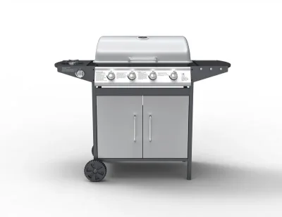 Bibin – Barbecue à gaz 4 bruleurs avec ustensiles offerts