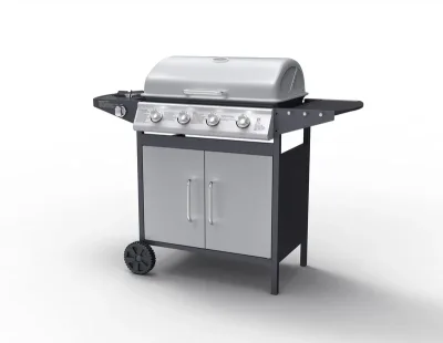 Bibin – Barbecue à gaz 4 bruleurs avec ustensiles offerts – photo 2