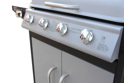 Bibin – Barbecue à gaz 4 bruleurs avec ustensiles offerts – photo 5