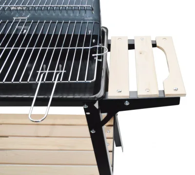 Barbecue mobile au charbon de bois 48 x 28 cm TABARANO – photo 2