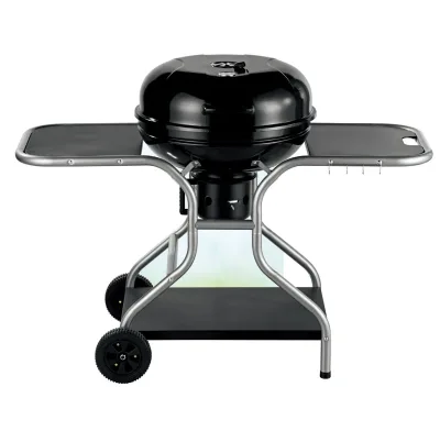 Barbecue bois ou charbon avec couvercle et 3 servantes ABATE – photo 1