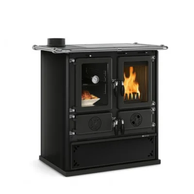 Cuisinière à bois Rosetta Sinistra Steel 8kW