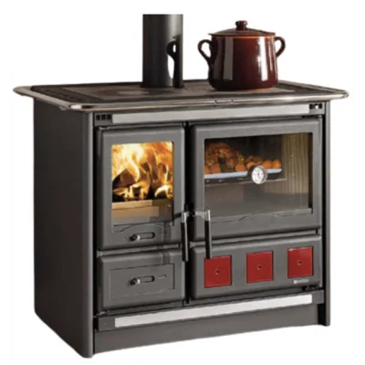 Cuisinière à Bois Rosa XXL Noir Anthracite 10kW – photo 1