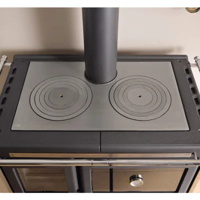 Cuisinière à Bois Rosa XXL Noir Anthracite 10kW – photo 3