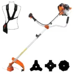 Débroussailleuse à dos thermique 52 cm3 GT GARDEN avec support dorsal rembourré et lame 3 dents