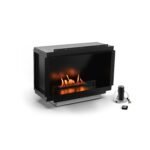 Foyer au bioéthanol Planika Neo Fireplace 669 mm vue avant brûleur automatique