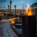 Planika Totem colonne de feu pour intérieur et extérieur 2500 W