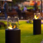 Cheminée Totem Planika flamme visible à 360° capacité 3 L