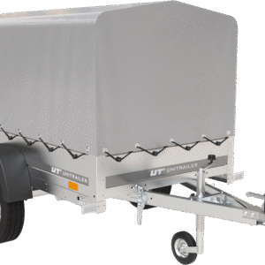 Remorque automobile Garden Trailer 200 KIPP 200 x 106 cm avec bâche haute