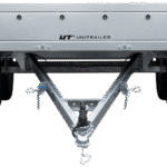 Remorque Garden Trailer 264/2 KIPP détails des feux arrière protégés et ailes robustes