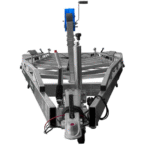 Faces avant et treuil de la remorque UNITRAILER SAIL 3500/3 pour faciliter le chargement