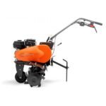 Motobineuse TF536 HUSQVARNA vue latérale accessoires compatibles kit butteur