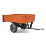 Remorque pour tracteur et riders - capacité 225 kg et plateau 125x83 cm avec roues 16"