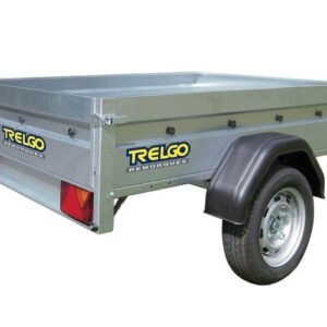 Remorque Trigano NLC 2012, flèche rabattable + roue de jockey 500kg, essieu 600 kg