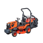 Tondeuse autoportée G261 LD KUBOTA vue avant et plateau de coupe