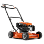 Tondeuse mulching LB 246E Husqvarna vue de face avec lame mulching