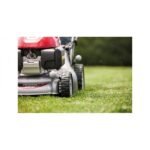 Tondeuse IZY HRG466SKEP Honda angle avant et bac de ramassage