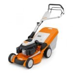 Tondeuse thermique RM650.0 T STIHL bac rigide 70 L et guidon EASYBAC