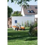 TRACTEUR TONDEUSE RT 5097.1 Z STIHL profil latéral moteur bicylindre