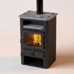 Poêle Hydro Thermo In plaque de cuisson en pierre ollaire et niche chauffe-plats