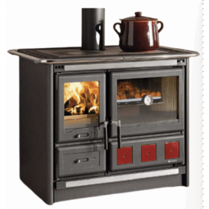 Cuisinière à Bois Rosa XXL Noir Anthracite 10kW