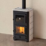 Four intégré Thermo Vulkan Plus 24 kW thermomètre porte cuisson bois