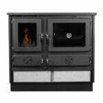 Thermo Magnum 14.3 kW cuisinière à bois bouilleur vue de face en fonte