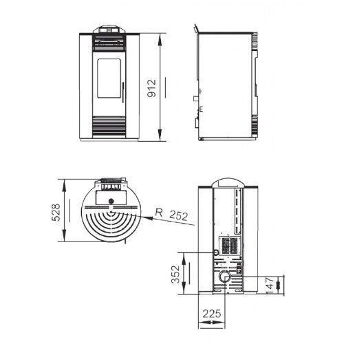 Ambiance salon Poêle MODERNA SMART