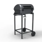 Sailetto barbecue profil côté avec roues et habillage moderne