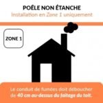 Poêle BELLEZA CARINO vue latérale design blanc et porte vitrée