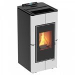 Tendenza 8 kW profil latéral et design moderne, poêle étanche